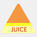 FRUKTSAFTtriangeklistermärke