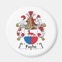 Fuchs familjvapensköld kylskåpmagneter