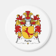 Fuchs familjvapensköld kylskåps magneter