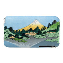 Fujien reflekterar i sjön Kawaguchi Hokusai Case-Mate iPhone 3 Fodraler