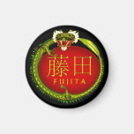 Fujita Monogramdrake Kylskåps Magneter