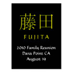 Fujita Monograminbjudan Vykort
