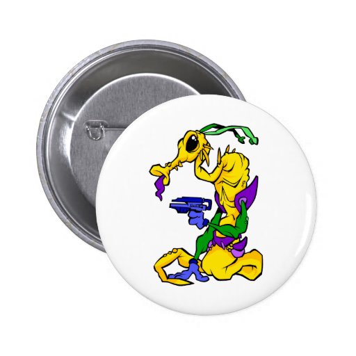 Ful beväpnad främling pins