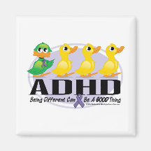Ful Duckling för ADHD Kylskåpsnagnet