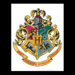 Full färg för Hogwarts vapensköld affischer