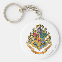 Full färg för Hogwarts vapensköld Nyckel Ring