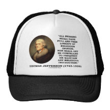 Full fri frihet av Relgious åsikt T. Jefferson Trucker Keps