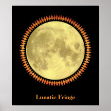 Fullmåne med Lunatic frans Affischer