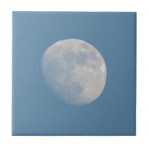 Fullmåne över blå himmel kakel