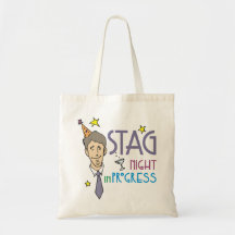 Fullvuxen hankronhjortungkarlparty tote bag