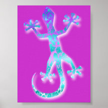 Funny Gecko Poster