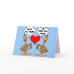 funny I love you Card