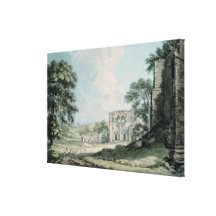 Furness Abbey, Lancashire Sträckta Canvas Tryck