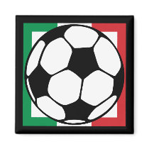futbol. italia fyrkant kylskåpsnagnet