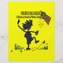 Fynd III för Geocache skinnjakt Flygblad Designs