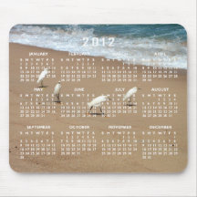 Fyra Egrets; Kalender 2012 Musmattor