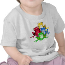 Fyra grodaTshirts och gåvor