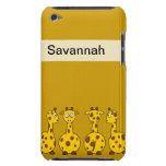 Fyra gulliga giraff iPod touch Case-Mate case