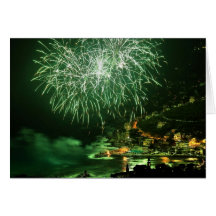 Fyrverkeri i Recco Hälsningskort
