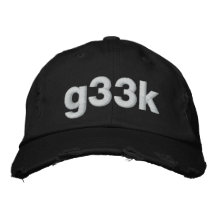 g33k broderade baseball kepsar