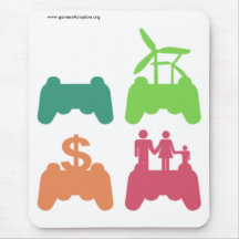 G4C staplade symboler Mousepad Musmatta