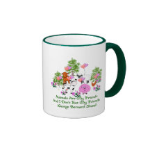 G.B. Shaw Vegetarian citationstecken Kaffe Mugg