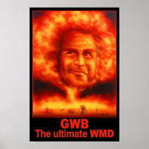 G W Bush - WMD Print