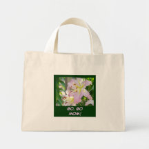Gå går mamman! totot hänger lös rosa toton för lil tote bags