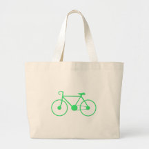Gå-Grönt cykel Tote Bag