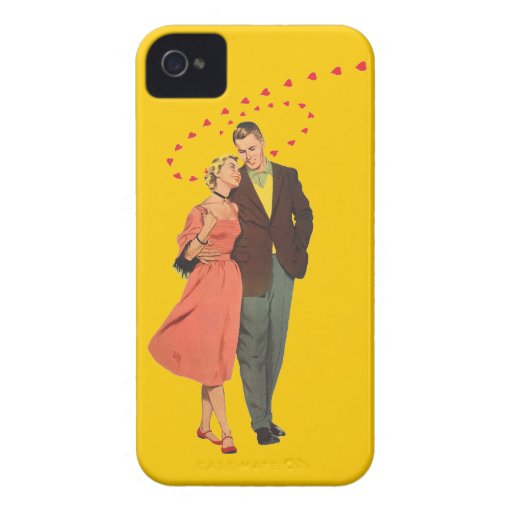 Gå hem - 50-talvintageillustrationen Case-Mate iPhone 4 fodraler