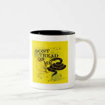Gå inte på mig den Gadsden flagga/symbol Kaffe Kopp