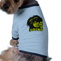 Gående apa djur tee shirt