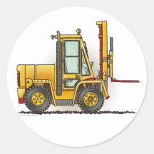 Gaffeltrucken lurar klistermärken