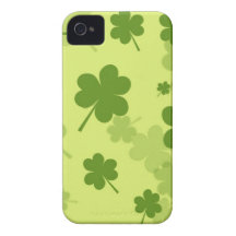 GAL. GÖRAR GRÖN VARVADE KLÖVERMÖNSTERBAKGRUNDER iPhone 4 SKYDD