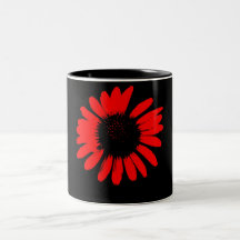 Galen daisy - röd daisymugg