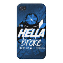 Galen drivapatrull - fattiga Hella (blått) iPhone 4 Hud