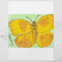 Gallerförsedd jätte- Sulphurfjäril för orange Flyg Blad