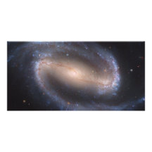 Gallerförsedd spiral galax NGC 1300 Fotokort Mall