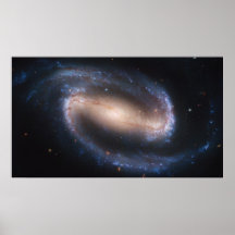Gallerförsett röra sig i spiral galaxen NGC 1672 Affisch