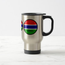 Gambia Roundel kvalitets- flagga Kaffe Kopp