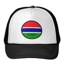 Gambia Roundel kvalitets- flagga Keps