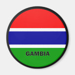 Gambia Roundel kvalitets- flagga Kylskåpmagneter