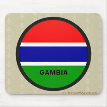 Gambia Roundel kvalitets- flagga Musmatta