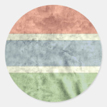 Gambia Rund Klistermärke