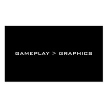 Gameplay > diagram. Svart White. Visitkort Mallar
