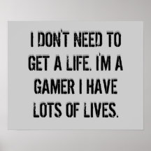 Gamer Affisch