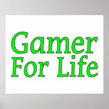 Gamer för liv affischer