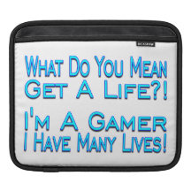 Gamer för många liv iPad sleeve
