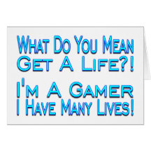 Gamer för många liv kort