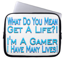 Gamer för många liv laptop datorfodral